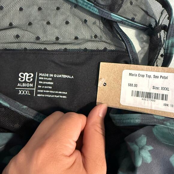 Albion Swimwear Women’s Maria Crop Top, Sea Petal, XXXL - Picture 3 of 4